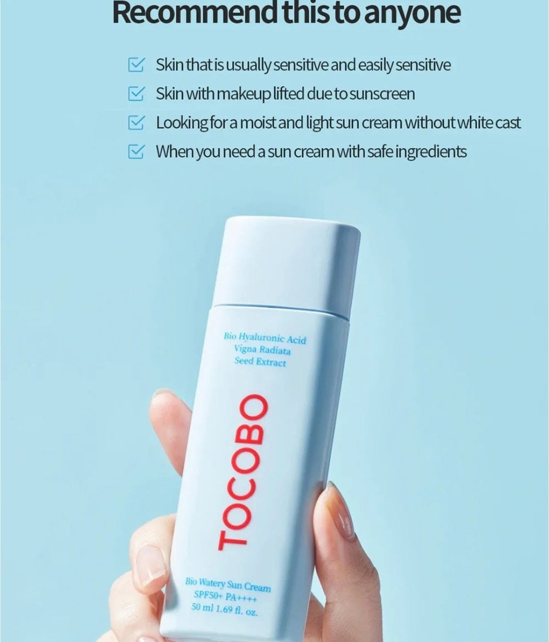 TOCOBO Cotton Soft Sun Stick Blue SPF50+ PA++++