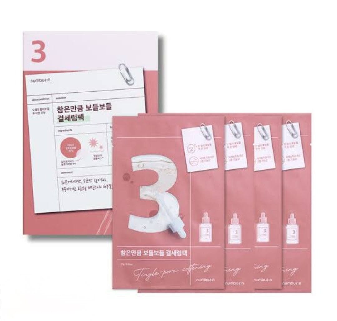 Numbizin - No.3 Tingle -Pore Softening Sheet Mask